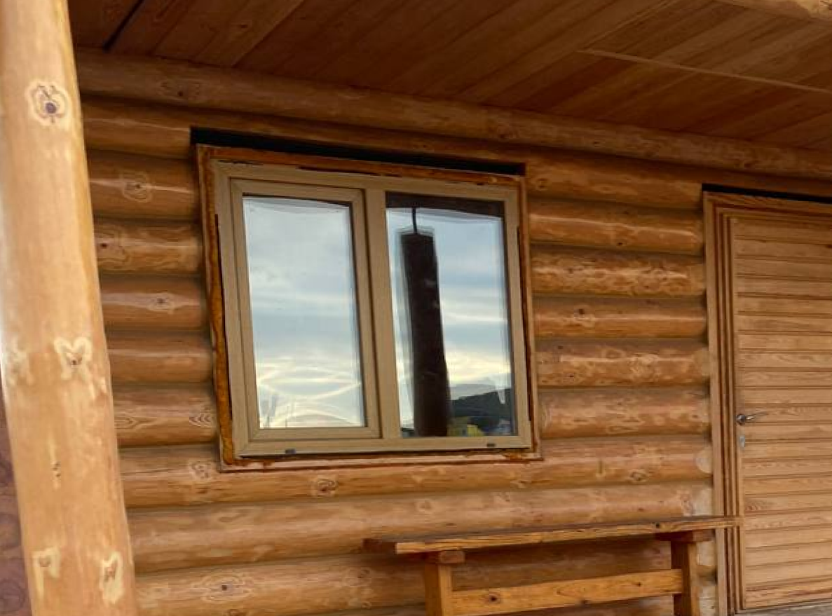 Установка цветного окна с ламинацией